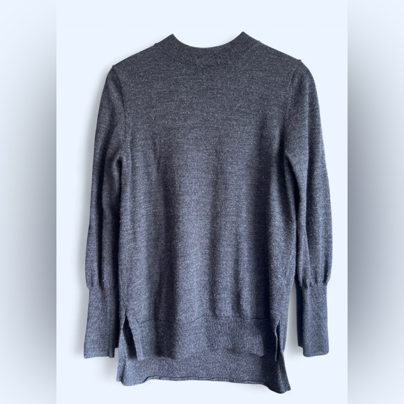 Badgley Mischka. Womens Grey 100% Merino Wool Pullover Fall Sweater Medium - Picture 1 of 9